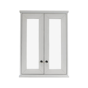 TURNER HASTINGS COVENTRY SATIN WHITE MIRROR SHAVING CABINET 600X810MM