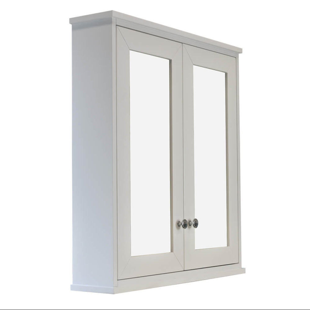 TURNER HASTINGS COVENTRY SATIN WHITE MIRROR SHAVING CABINET 750X810MM