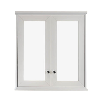 TURNER HASTINGS COVENTRY SATIN WHITE MIRROR SHAVING CABINET 750X810MM