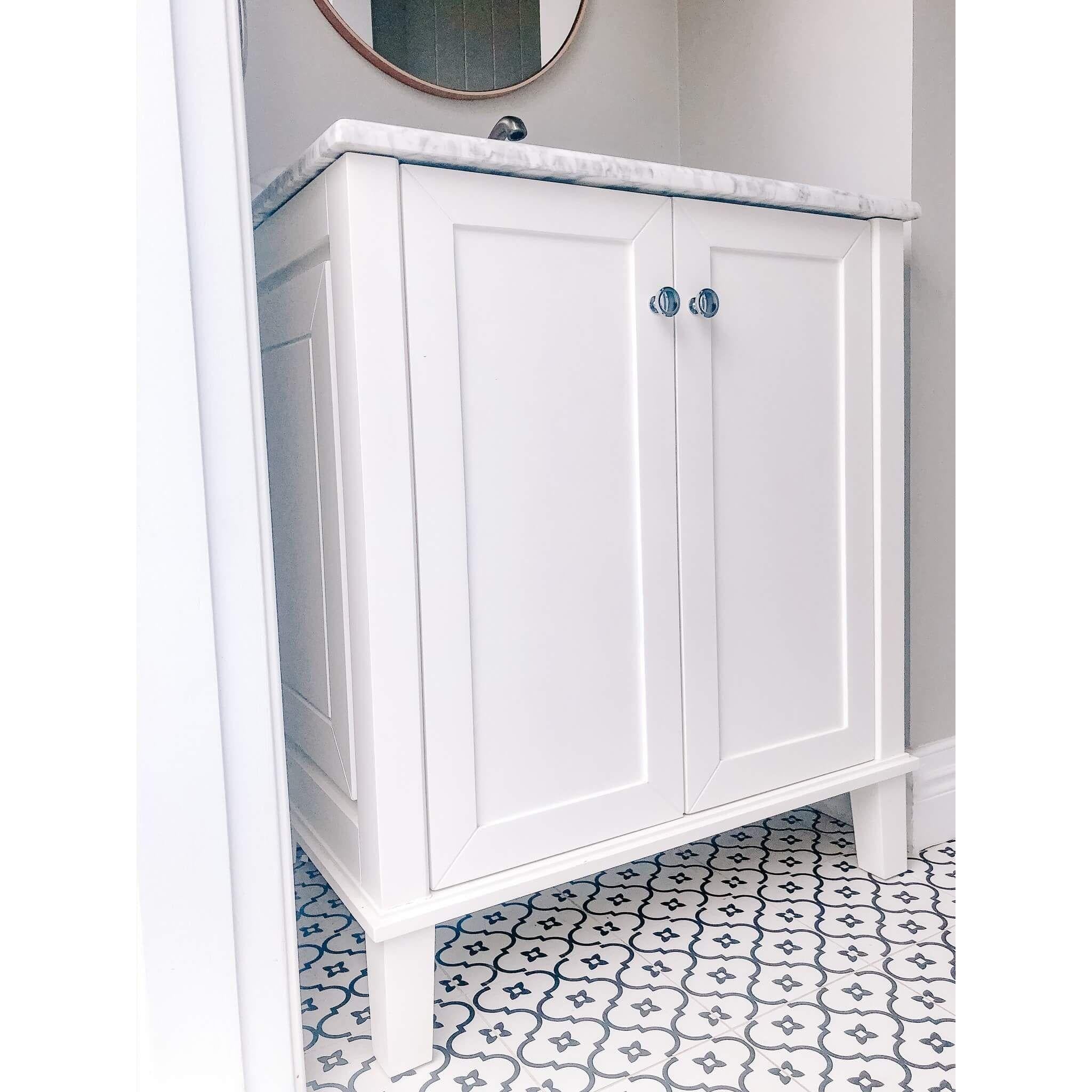 TURNER HASTINGS COVENTRY SATIN WHITE 750MM SINGLE BOWL FLOOR STANDING VANITY PACKAGE