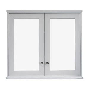 TURNER HASTINGS COVENTRY SATIN WHITE MIRROR SHAVING CABINET 900X810MM