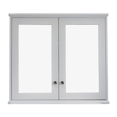 TURNER HASTINGS COVENTRY SATIN WHITE MIRROR SHAVING CABINET 900X810MM