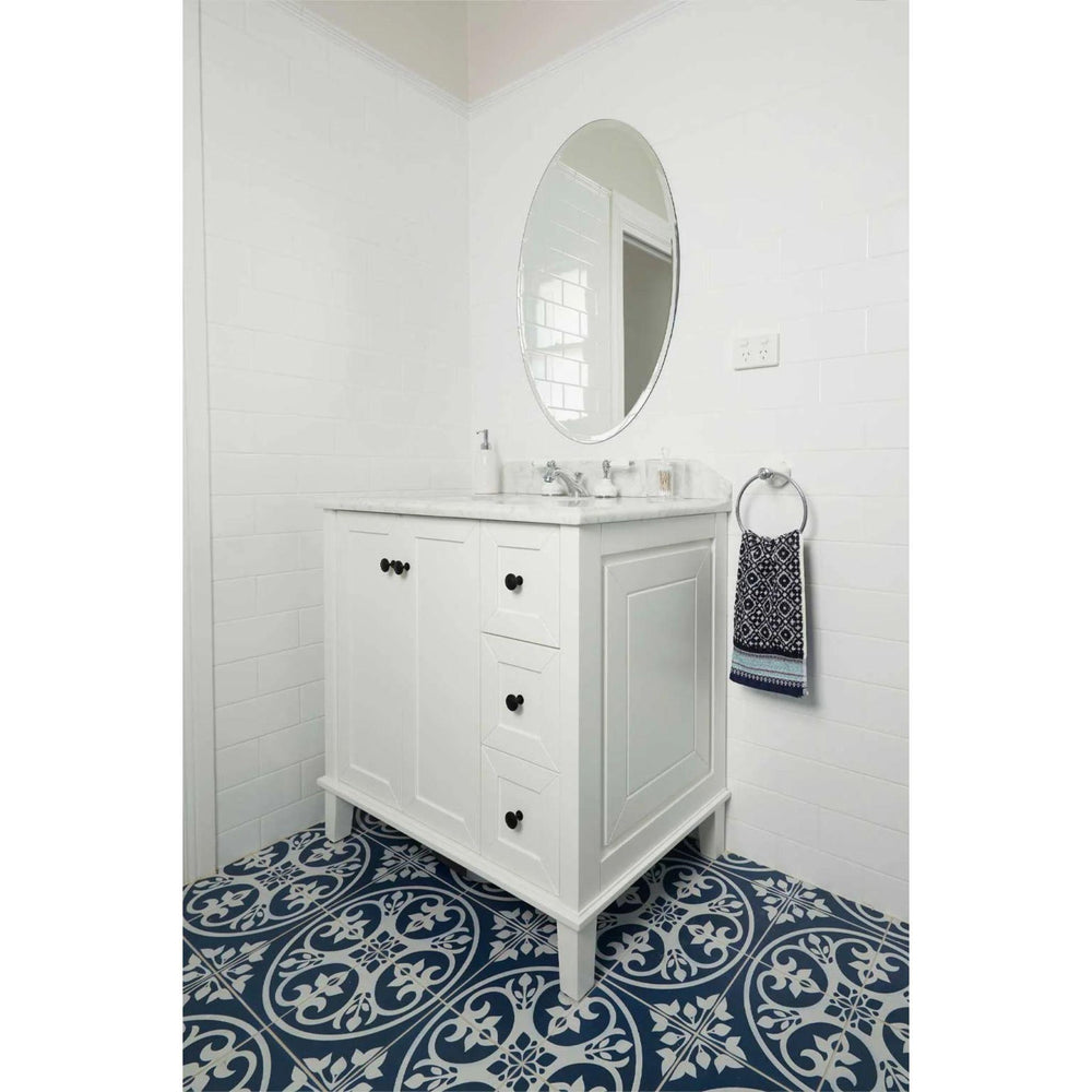 TURNER HASTINGS COVENTRY SATIN WHITE 900MM SINGLE BOWL FLOOR STANDING VANITY PACKAGE