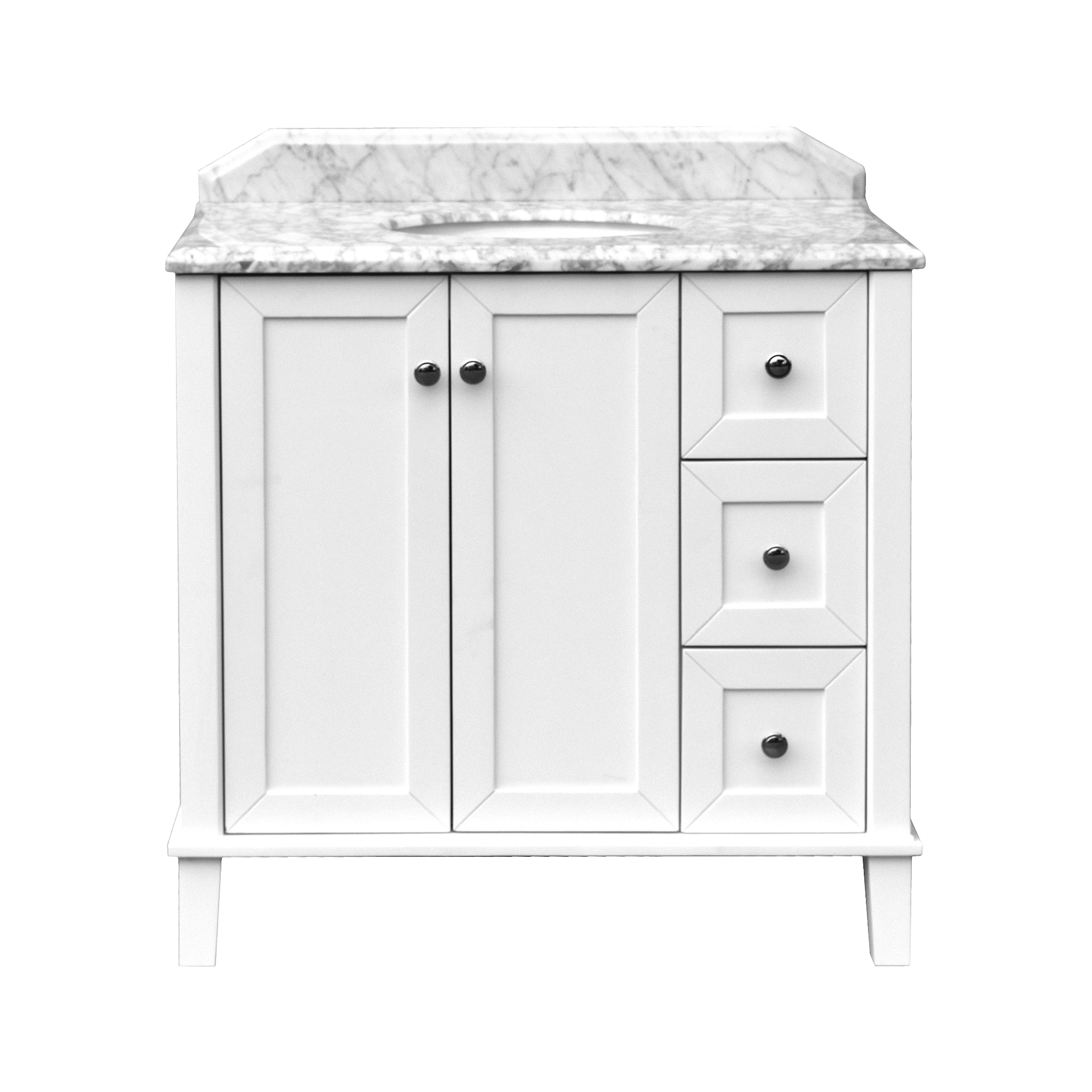 TURNER HASTINGS COVENTRY SATIN WHITE 900MM SINGLE BOWL FLOOR STANDING VANITY PACKAGE