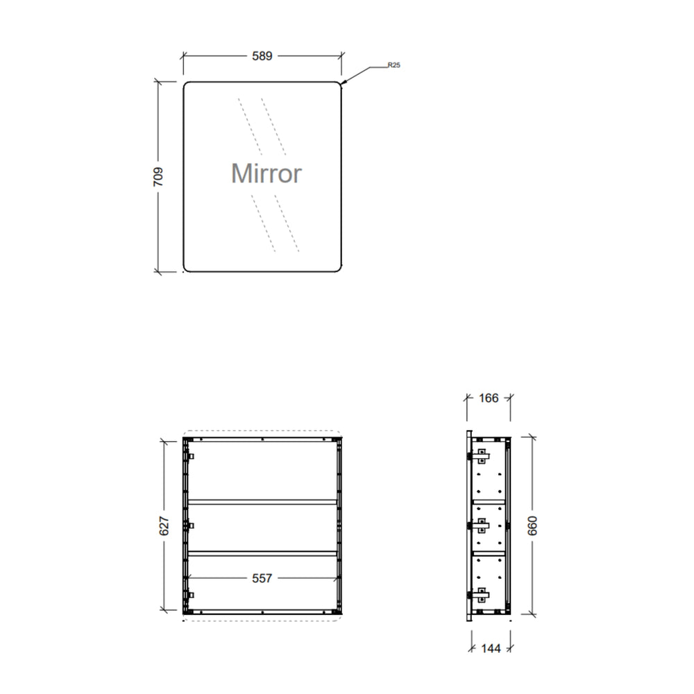 TIMBERLINE COLBY CUSTOM SHAVING CABINET (ALL SIZING)