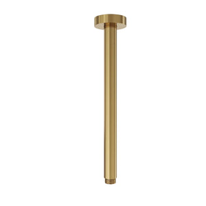 LINSOL CORSICA ROUND CEILING ARM 300MM BRUSHED BRASS