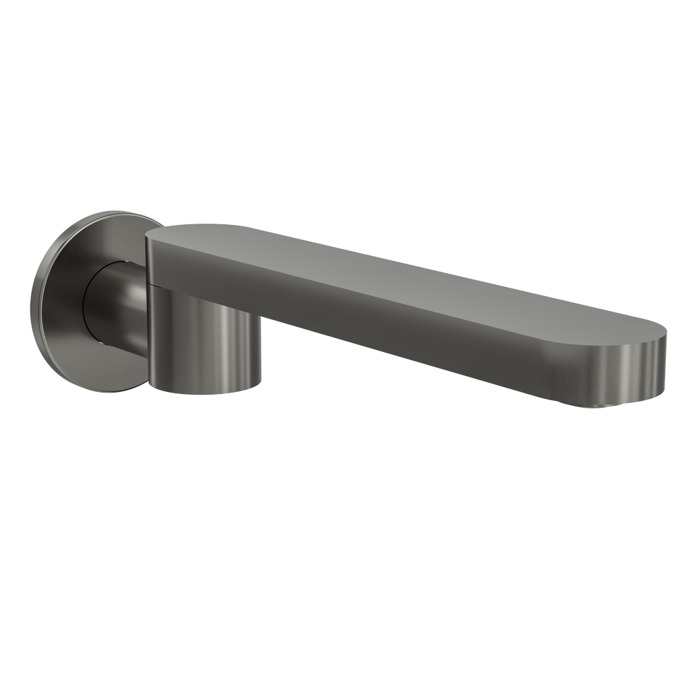 Linsol Corsica S2 Swivel Wall Bath Spout 238mm Gun Metal - Alternate View