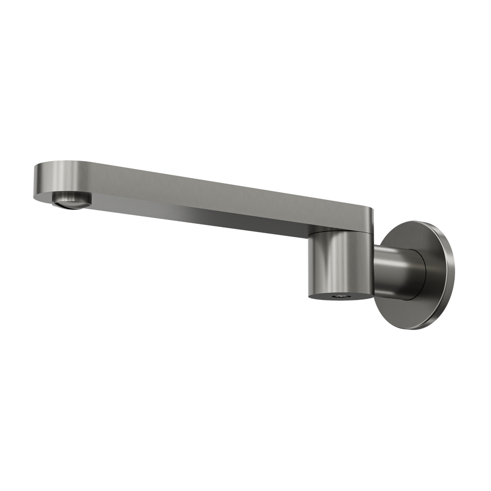 Linsol Corsica S2 Swivel Wall Bath Spout 238mm Gun Metal