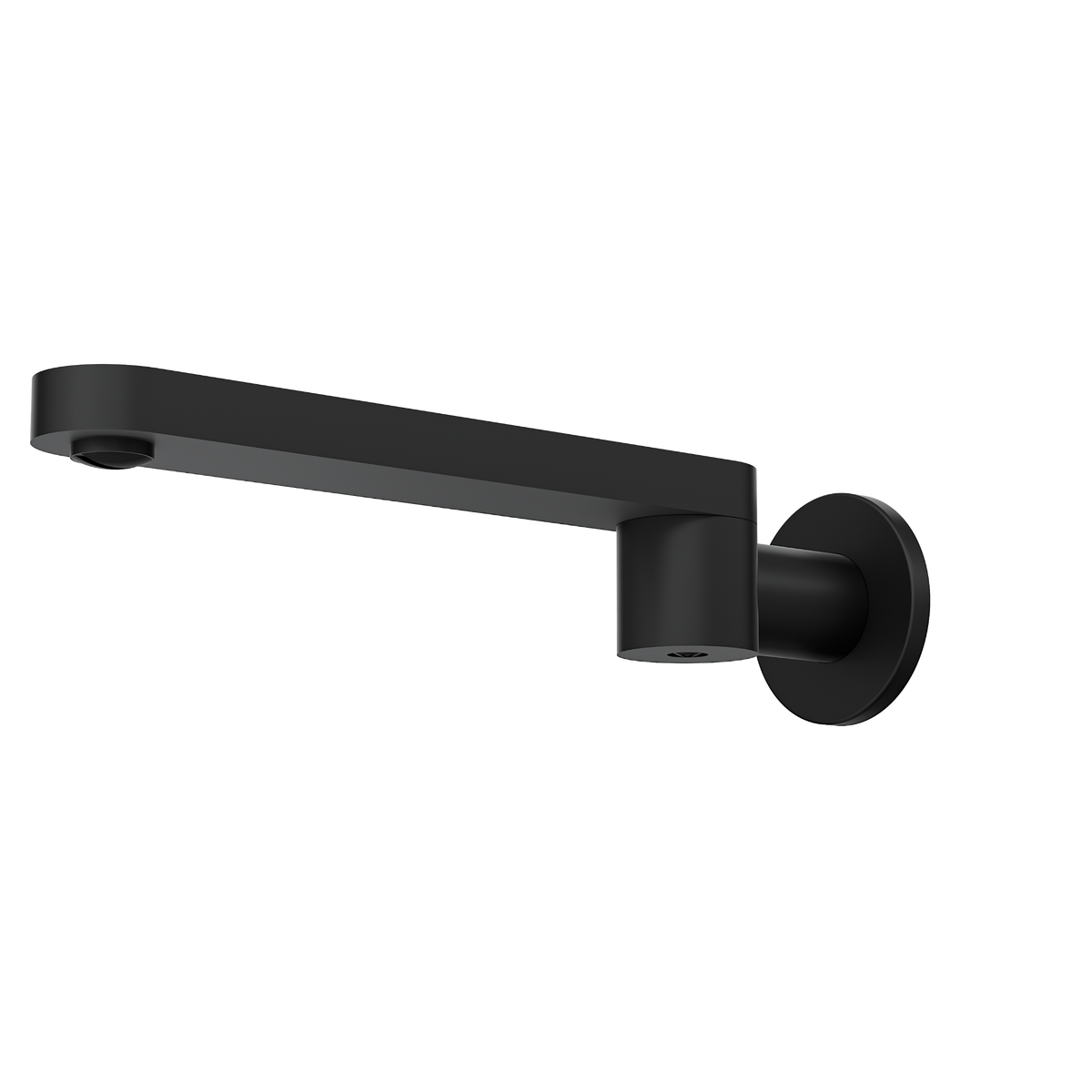 Linsol Corsica S2 Swivel Wall Bath Spout 238mm Matte Black