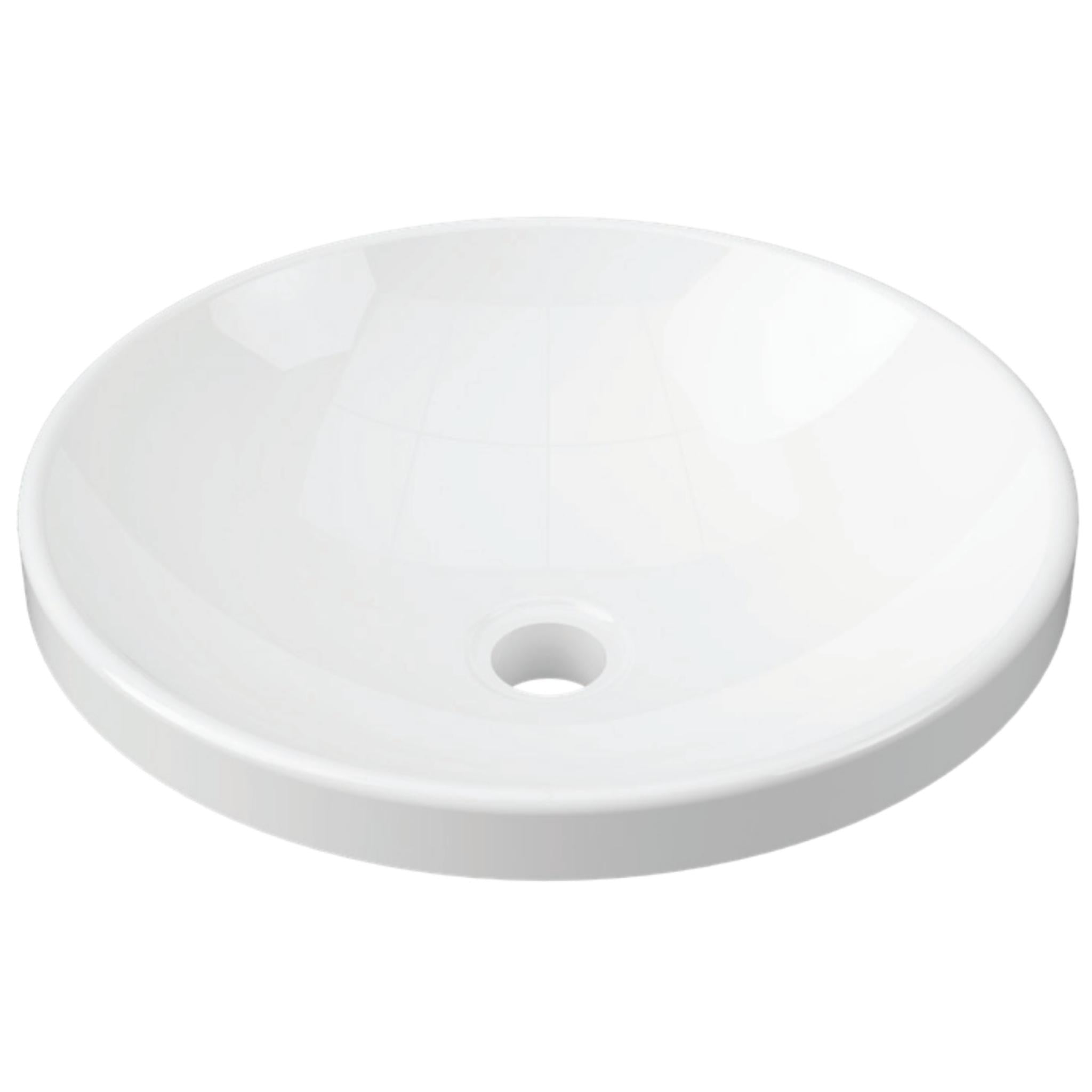 DUROCLASS CORRIDA INSET BASIN GLOSS WHITE 430MM