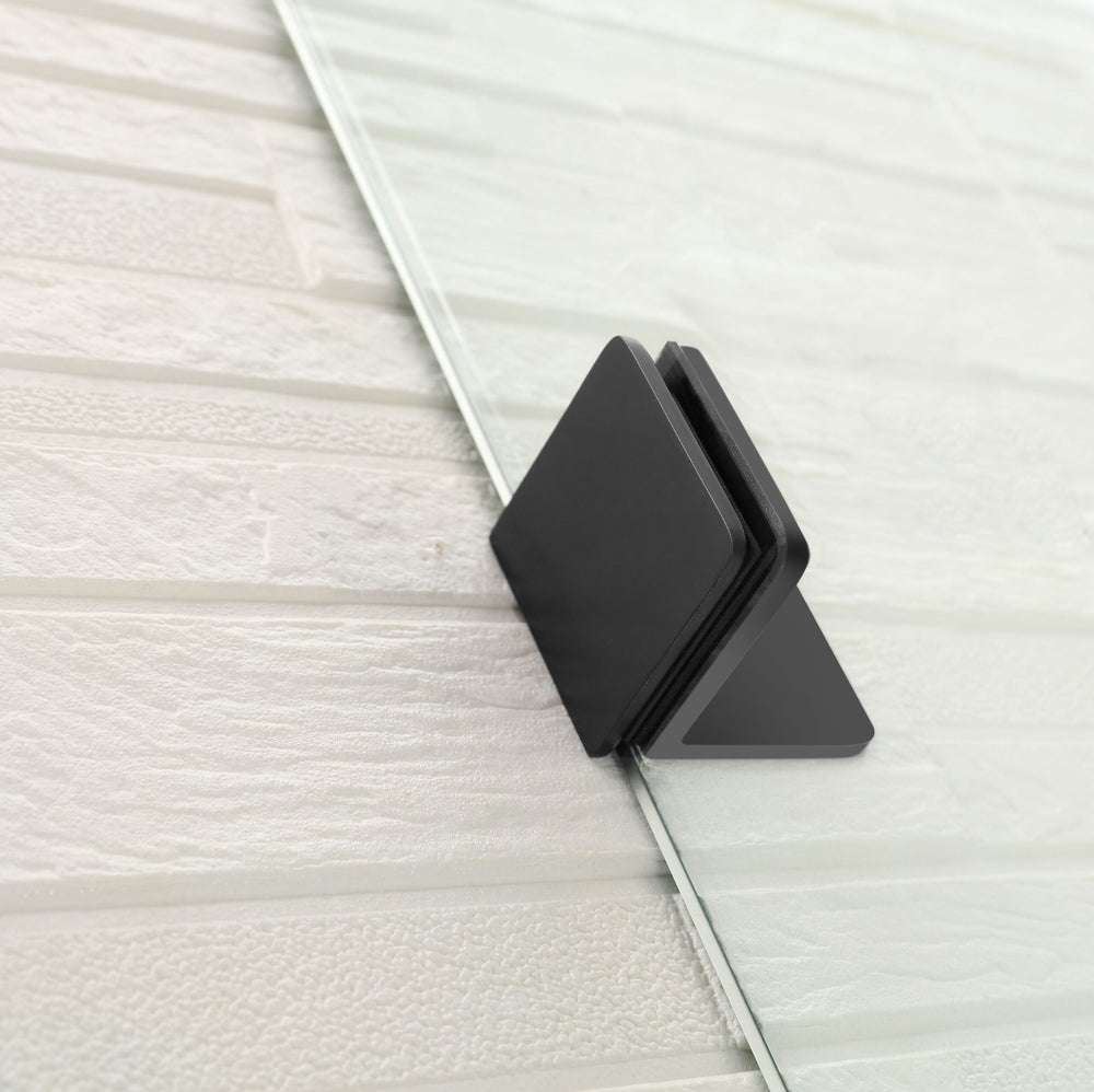 COVEY FRAMELESS WALK IN SINGLE PANEL FROSTED / MATRALUX SHOWER SCREEN MATTE BLACK