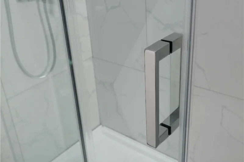 COVEY WALL TO WALL FRAMELESS SINGLE SLIDING DOOR BATH SCREEN CHROME