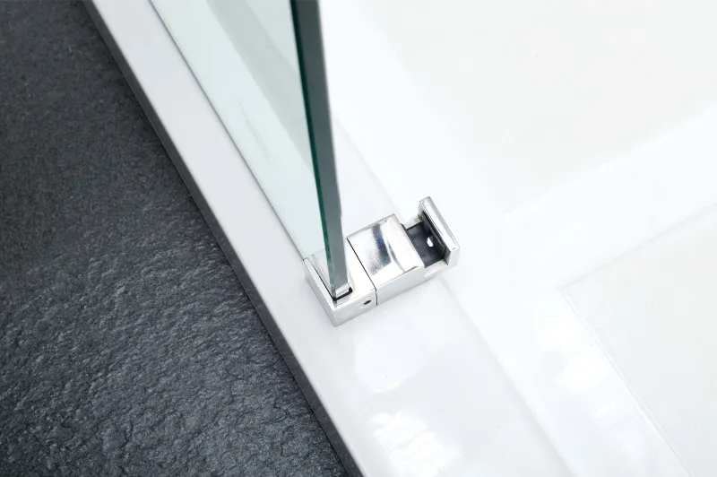 COVEY WALL TO WALL FRAMELESS SINGLE SLIDING DOOR BATH SCREEN CHROME