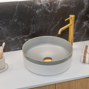 CLAYA COLOUR PLUS ROUND ABOVE COUNTER BASIN DARK GREY 370MM