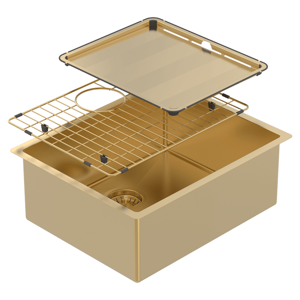 SCHOCK PIAZZA SINGLE BOWL KITCHEN SINK EUREKA GOLD 545MM