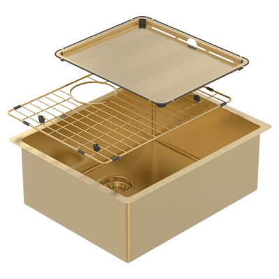 SCHOCK PIAZZA SINGLE BOWL KITCHEN SINK EUREKA GOLD 545MM