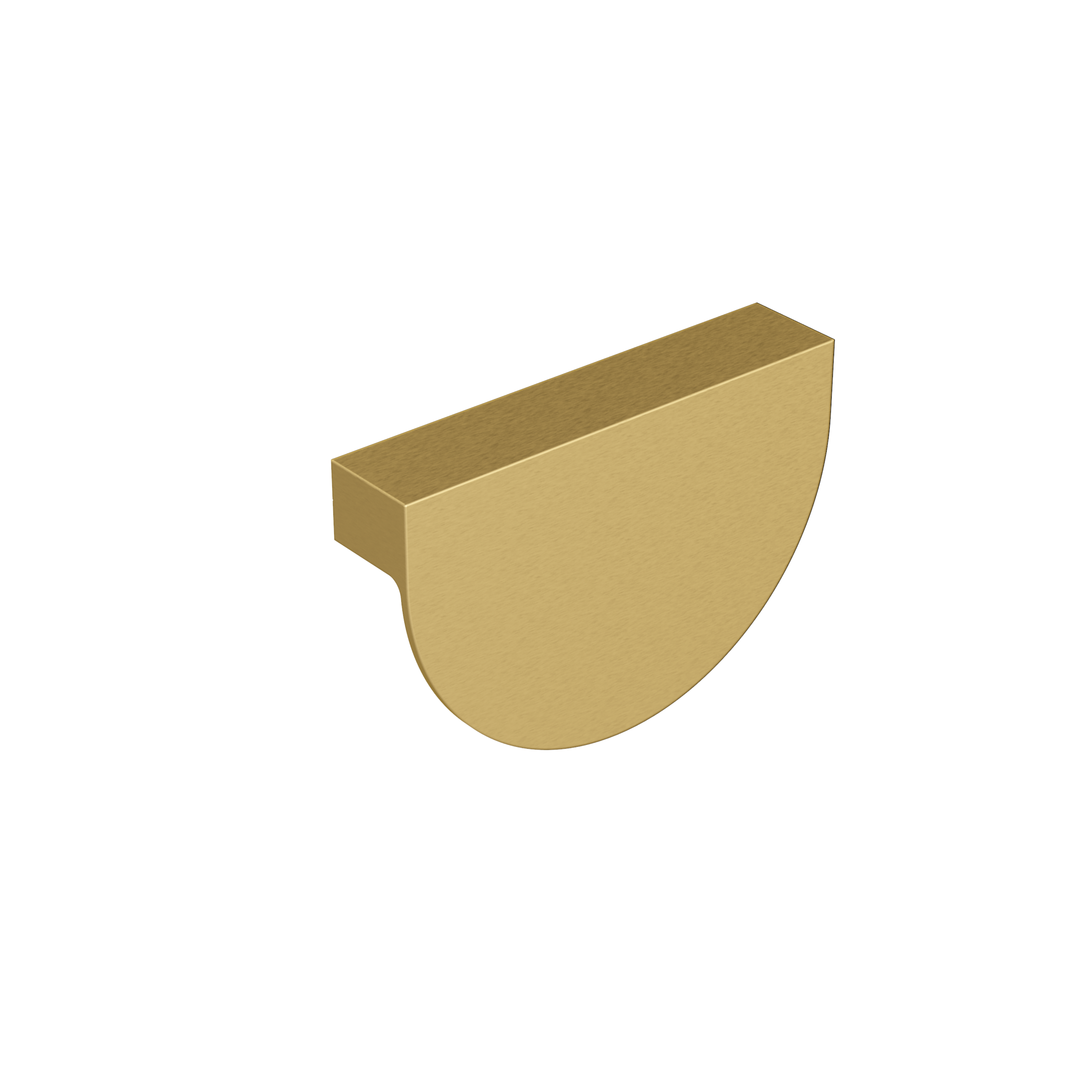 TIMBERLINE CRESCENT HANDLE 96MM BRUSHED GOLD