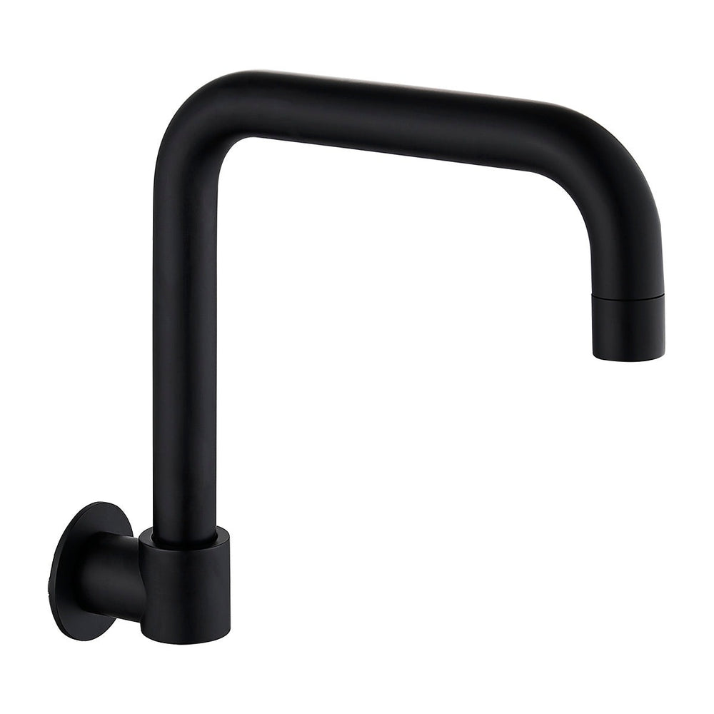 HELLYCAR IDEAL LEAD FREE SWIVEL WALL BASIN / SINK OUTLET 198MM BLACK