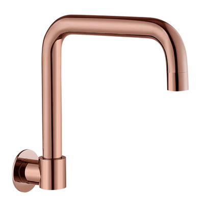 HELLYCAR IDEAL SWIVEL WALL BASIN / SINK OUTLET 198MM ROSE GOLD