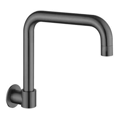 HELLYCAR IDEAL LEAD FREE SWIVEL WALL BATH OUTLET 198MM BRUSHED GUN METAL