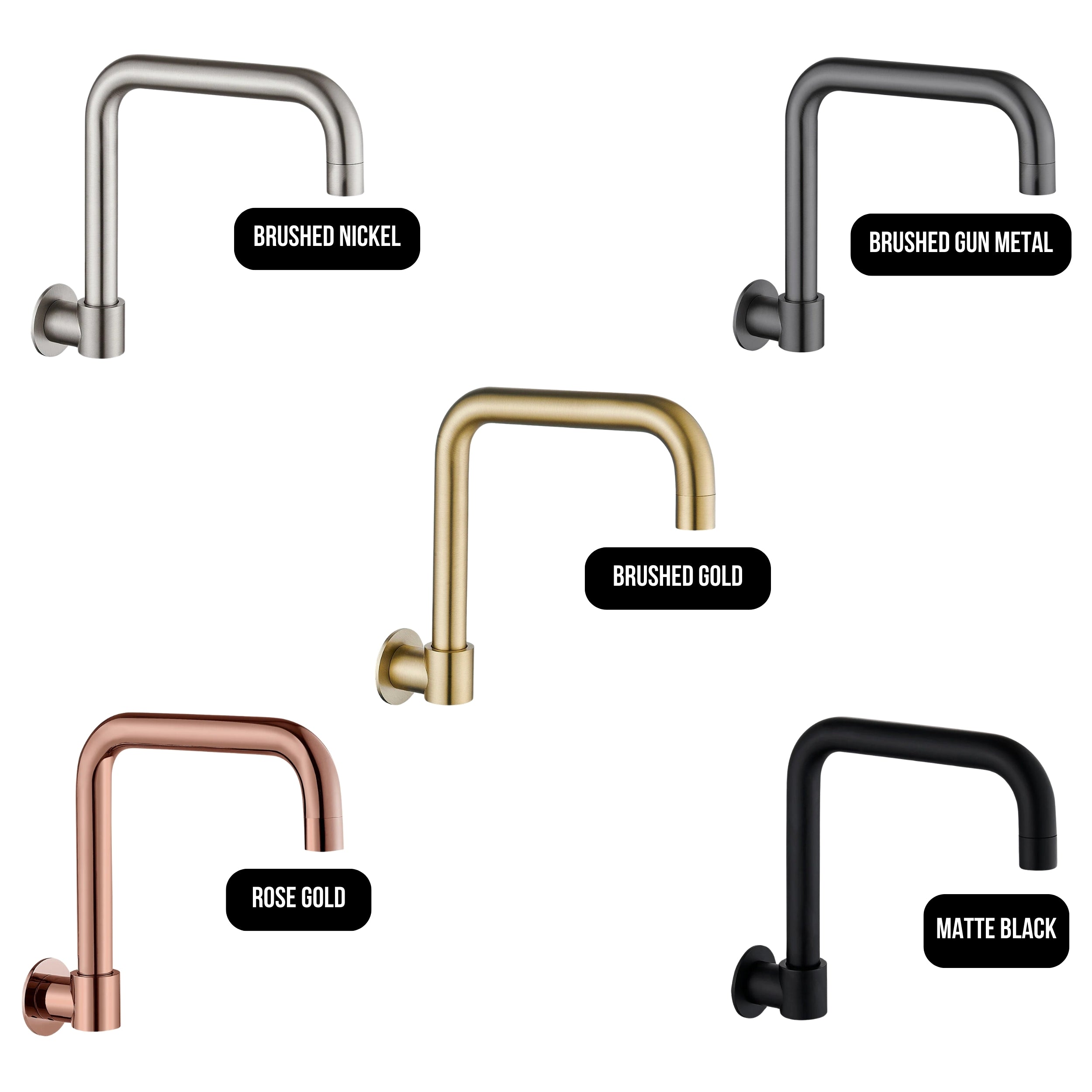 HELLYCAR IDEAL SWIVEL WALL BATH OUTLET 198MM ROSE GOLD