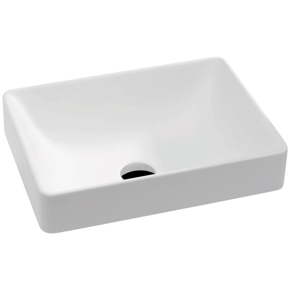 FIENZA KADOS SOLID SURFACE SEMI-INSET BASIN MATTE WHITE 450MM