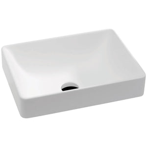 FIENZA KADOS SOLID SURFACE SEMI-INSET BASIN MATTE WHITE 450MM