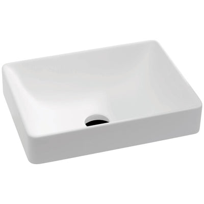FIENZA KADOS SOLID SURFACE SEMI-INSET BASIN MATTE WHITE 450MM