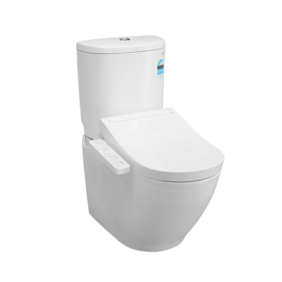 TOTO BASIC+ BTW TOILET AND S2 WASHLET W/ SIDE CONTROL PACKAGE D-SHAPED GLOSS WHITE