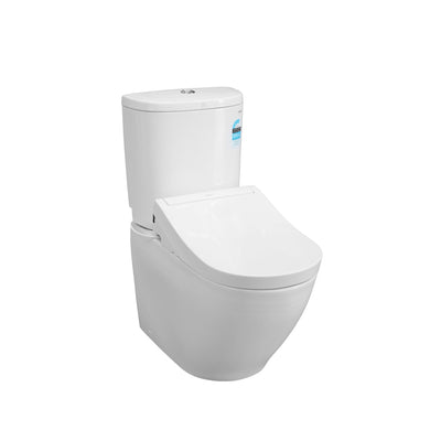 TOTO BASIC+ BTW TOILET AND S5 WASHLET W/ REMOTE CONTROL PACKAGE D-SHAPED GLOSS WHITE