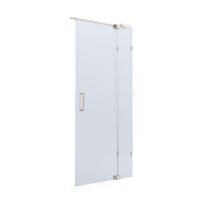 BELLA VISTA KENDRA FRAMELESS OVERLAPPED FRONT ONLY SHOWER SCREEN BRUSHED NICKEL