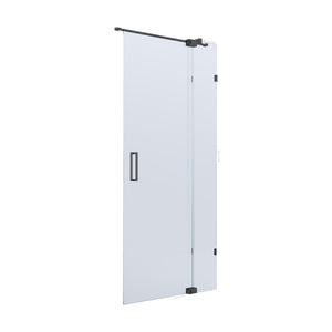 BELLA VISTA KENDRA FRAMELESS OVERLAPPED FRONT ONLY SHOWER SCREEN GUN METAL