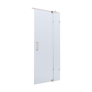 BELLA VISTA KENDRA FRAMELESS OVERLAPPED FRONT ONLY SHOWER SCREEN FRENCH GOLD