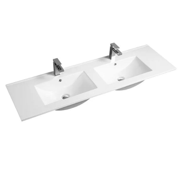 OTTI LAGUNA MARK II WOODLAND OAK 1500MM DOUBLE BOWL WALL HUNG VANITY