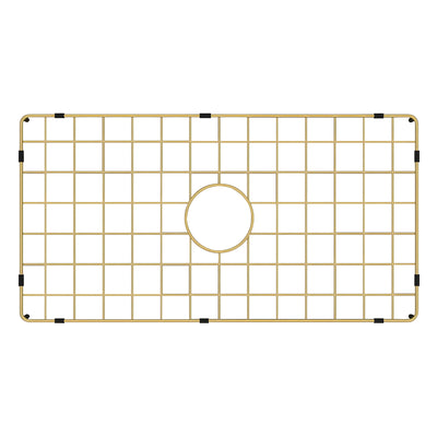 TURNER HASTINGS CUISINE PROTECTIVE STEEL GRID 700MM BRUSHED BRASS