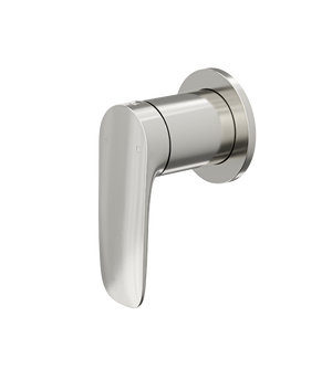 LINSOL CURVA WALL MIXER 124MM BRUSHED NICKEL