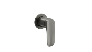 LINSOL CURVA WALL MIXER 124MM GUN METAL - Alternate View