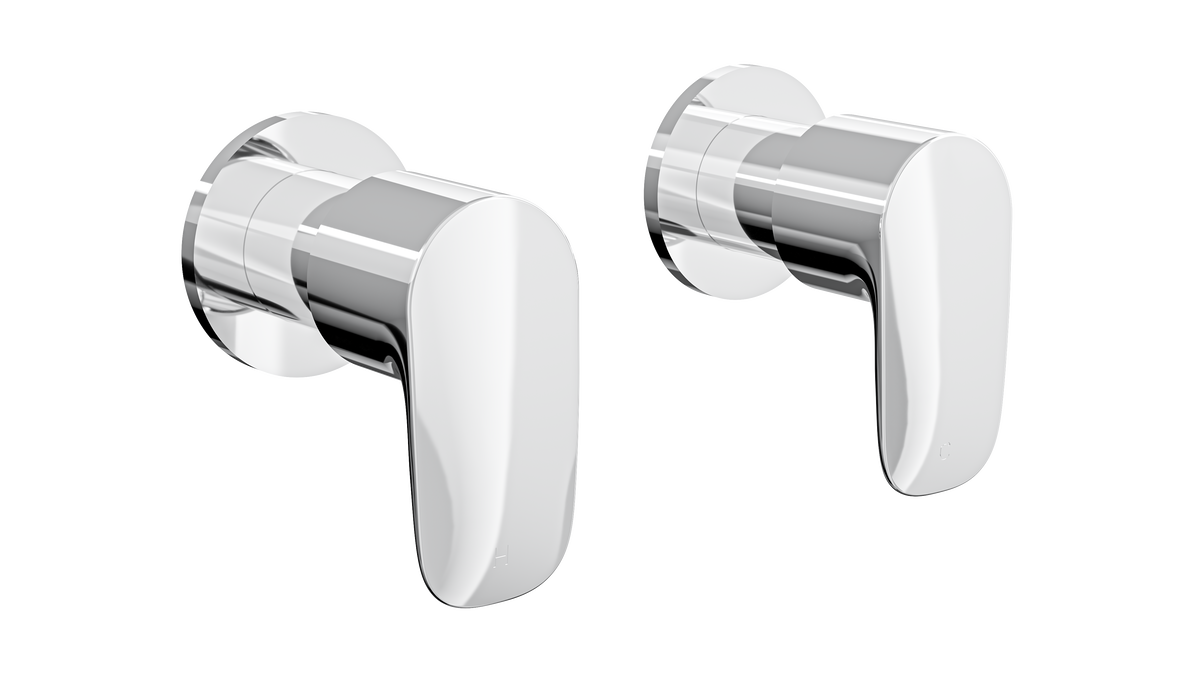 LINSOL CURVA WALL TOP ASSEMBLIES 87MM CHROME - Alternate View