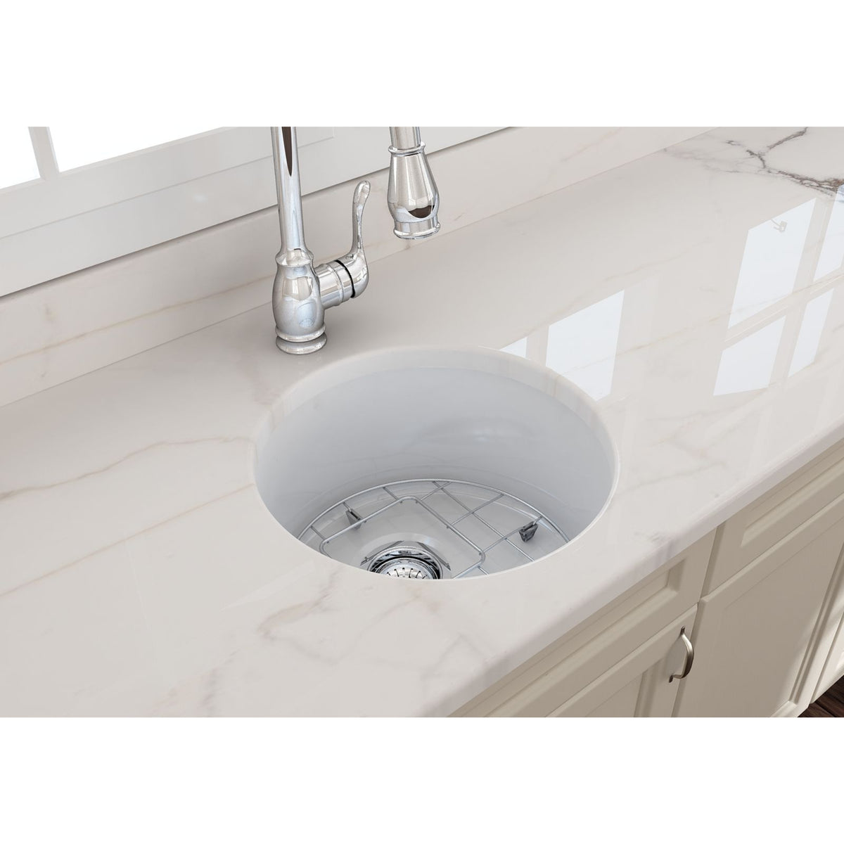 TURNER HASTINGS CUISINE ROUND PROTECTIVE SINK GRID 355MM STAINLESS STEEL