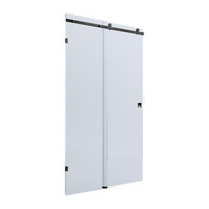 BELLA VISTA VICTORIA FRAMELESS SLIDING FRONT ONLY SHOWER SCREEN BLACK