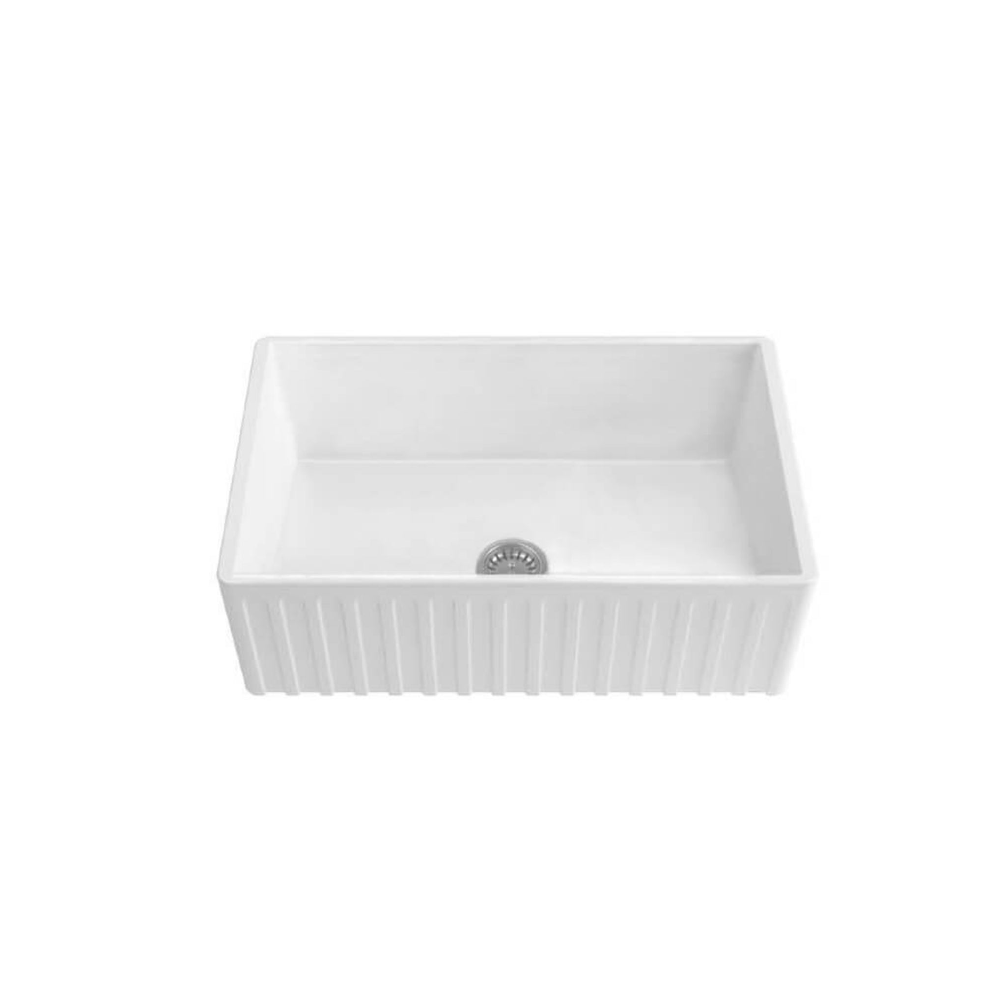 TURNER HASTINGS COVE FIRECLAY BUTLER SINK GLOSS WHITE 762MM