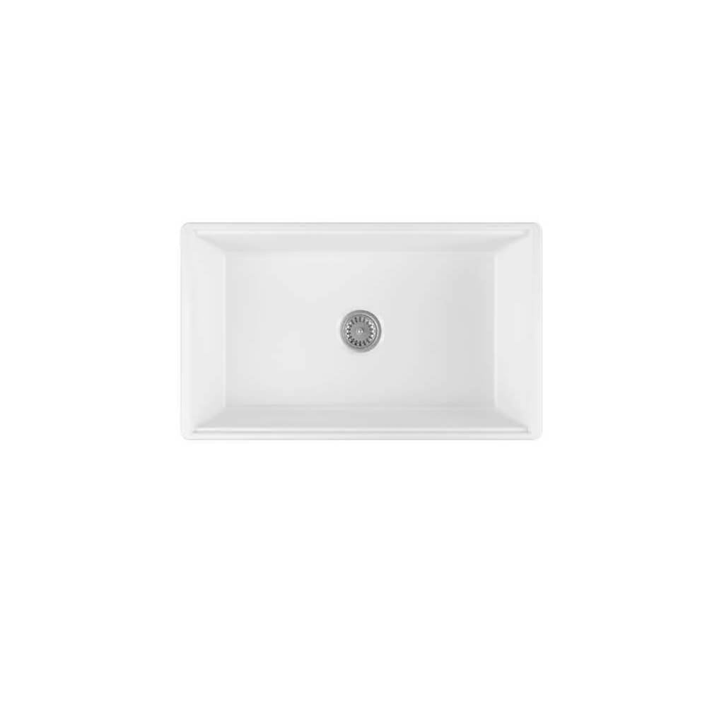 TURNER HASTINGS COVE FIRECLAY BUTLER SINK GLOSS WHITE 762MM
