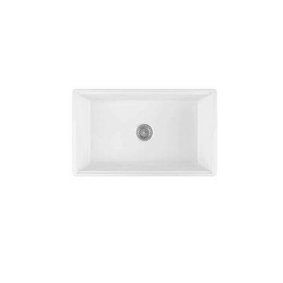TURNER HASTINGS COVE FIRECLAY BUTLER SINK GLOSS WHITE 762MM