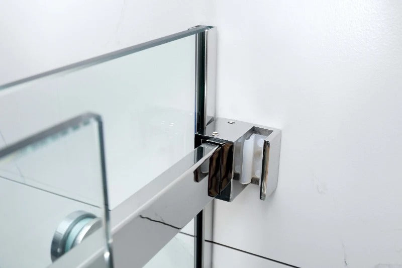 COVEY WALL TO WALL FRAMELESS 3 PANEL SINGLE SLIDING DOOR SHOWER SCREEN CHROME