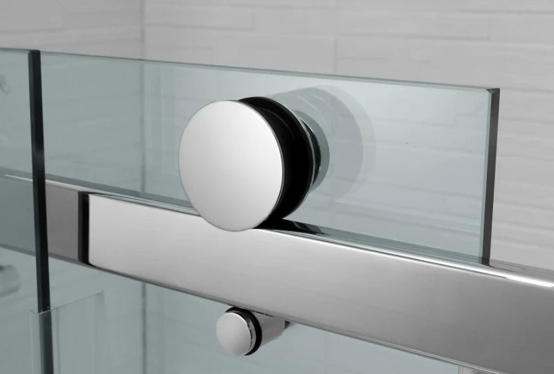 COVEY WALL TO WALL FRAMELESS 3 PANEL SINGLE SLIDING DOOR SHOWER SCREEN CHROME