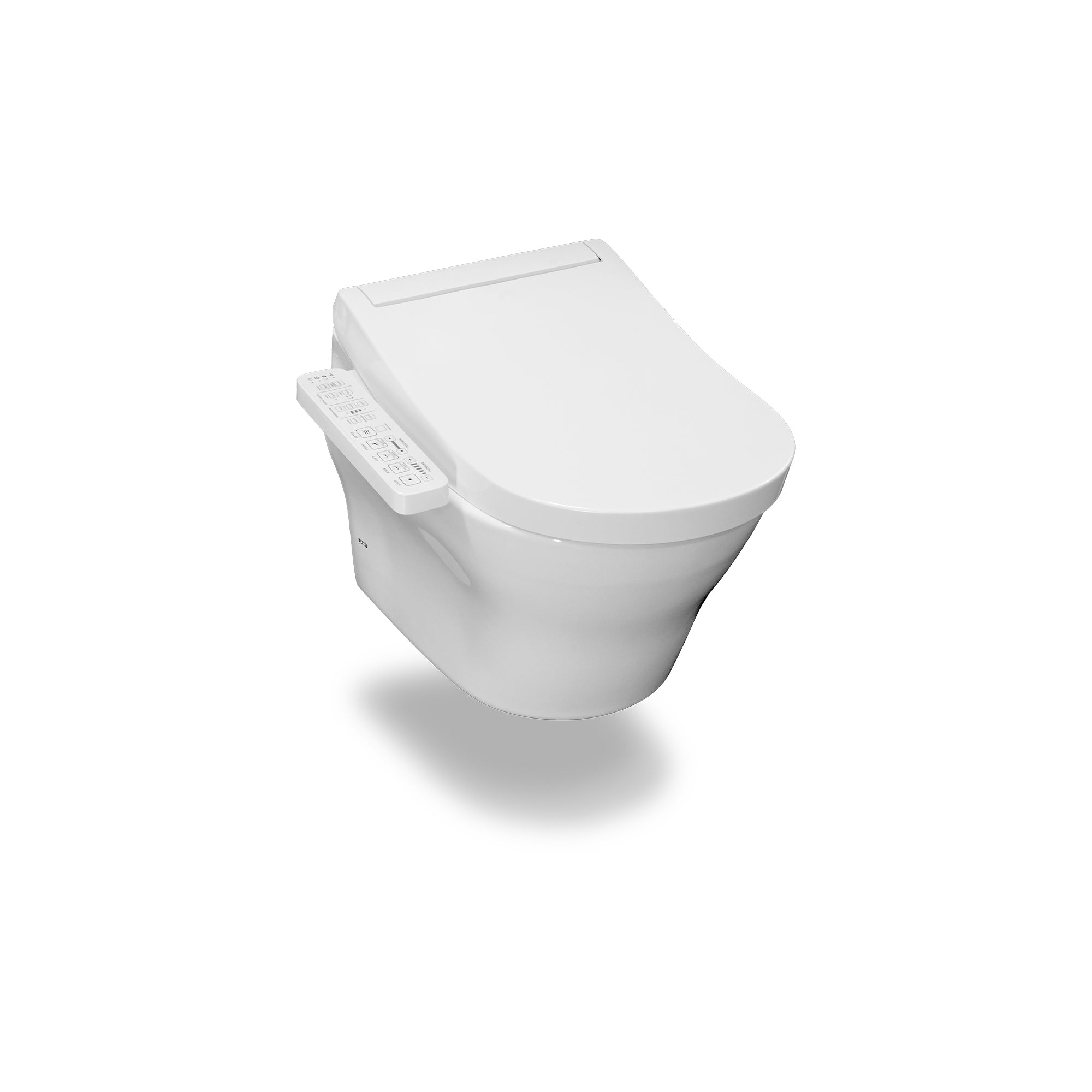 TOTO MH WALL HUNG TOILET AND S2 WASHLET W/ SIDE CONTROL PACKAGE D-SHAPED GLOSS WHITE