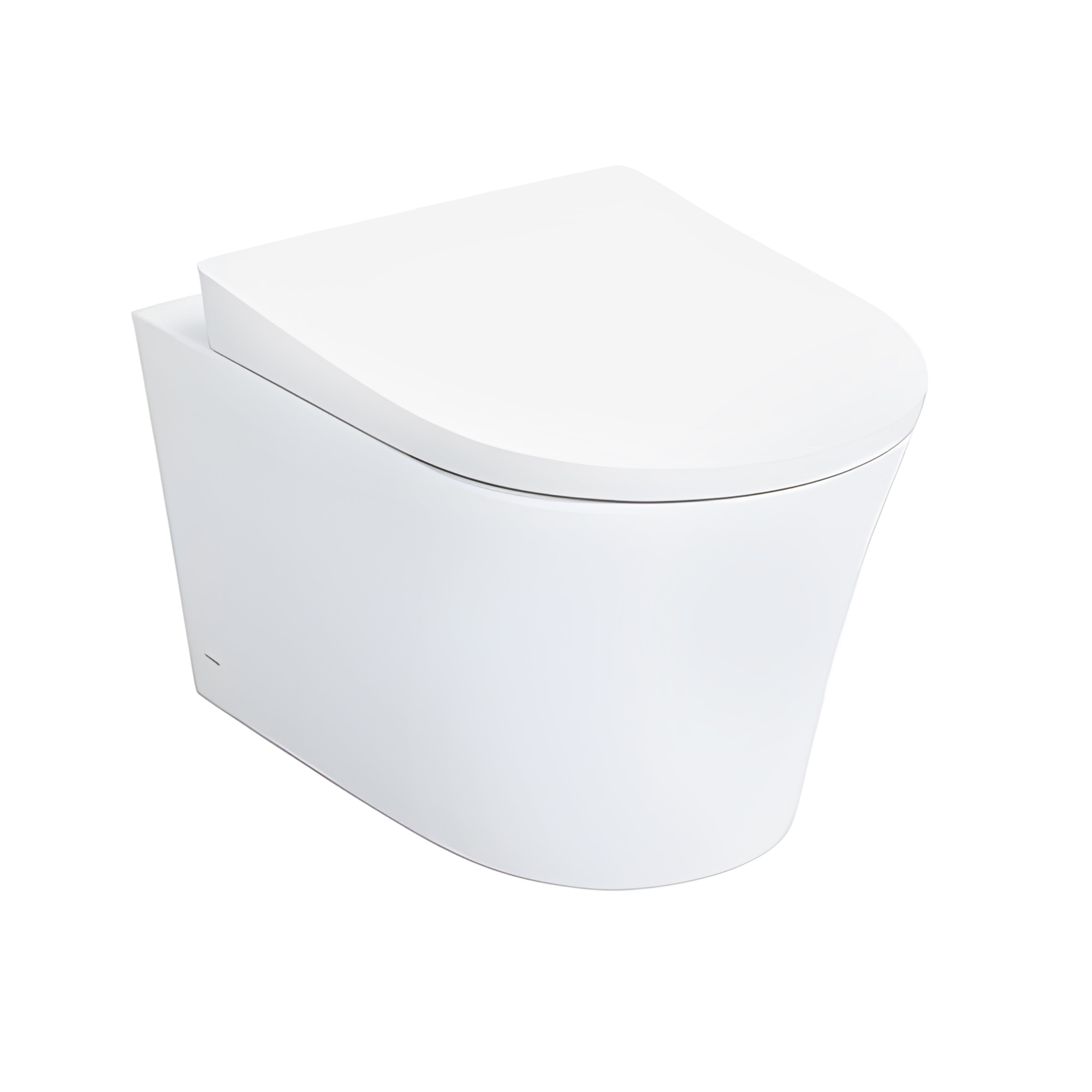 TOTO WALL HUNG RIMLESS TOILET D-SHAPE GLOSS WHITE