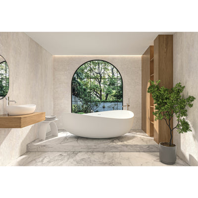 CETO WAVERLY FREESTANDING BATHTUB MATTE WHITE 1800MM