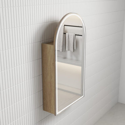AULIC CANTERBURY CARITA LED SHAVING CABINET 500X900MM