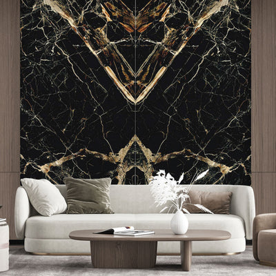 EVERSTONE MEGASLIM CARAVAGGIO GOLD 3200X1600MM RECTANGULAR THIN SLAB (PER SLAB)